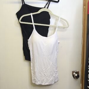 Elegant Black and White Camisole Set